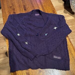Taylor Swift Cardigan New Speak Now Purple Med Lg